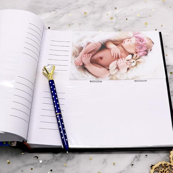 Holoary Photo Album 4x6 200 Photos Two Pictures Per Page, Memo Writing Area for Each Pocket, 200 Pockets 4”x6”, Printed Book Cover Travel Design Natural Beach Vacation Honeymoon Memories