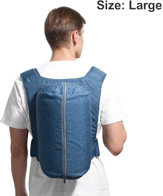 WoodyKnows Side-Sleeping Backpack, Sleep Position Trainer, Sleeping on The Side Alleviates Snoring Caused by Throat Issues (Small, Back Width<16 Inch or 40 cm)