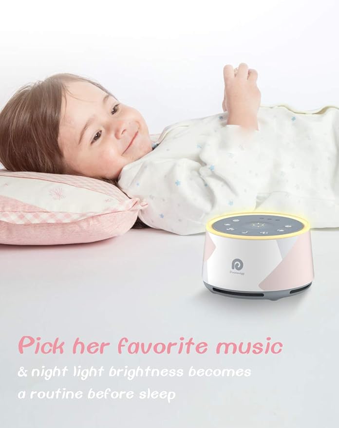 Dreamegg D1 Pro White Noise Sound Machine, 3-in-1 Baby Soother Sound Machine Separate Night Light, 29 HiFi Sounds, Noise Machine for Sleeping & Relaxation for Adults Baby Registry Gift (D1 Upgraded)