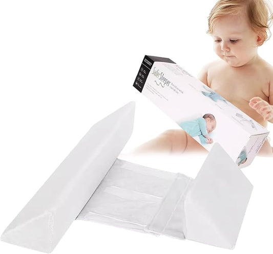 Baby Side Sleeper Weddge Breathable Pillow, Removable and Washable Breathable Bedding Set Original Down Alternative Pillow for Sleeping