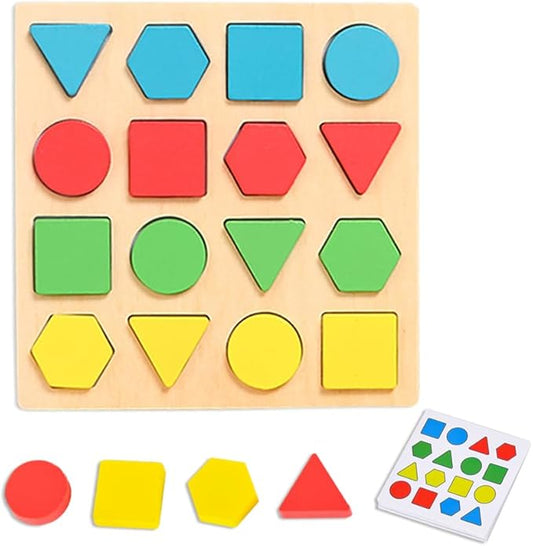 Puzzle Gifts for Elderly Dementia Patients, Memory Activities and Games for Elderly Dementia and Geometric Cognitive Matching Puzzles for Elderly