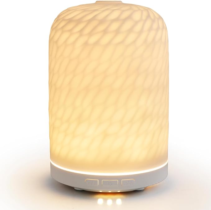 Aromatherapy Diffuser – Ultrasonic Essential Oil Diffuser, Health Night Light, Timer & Auto Shut-Off, BPA-Free, 120ml Diffusers for Home, Office, or Spa