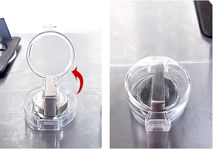 2 Pack Deadbolt Child Safety Lock Cover, Child Proof Door Knob Cover, Large Size Door Safety Deadbolt Lock for Kids, 2.76 * 2.14"