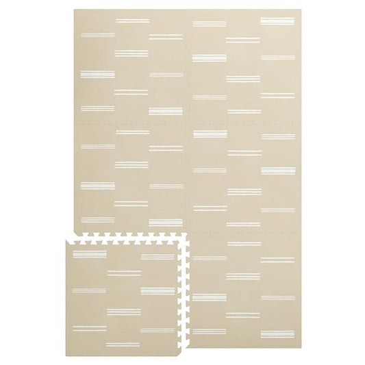 Lillefolk Baby Play Mat for Floor – 4x6ft Old White| Soft Non Toxic Premium EVA Foam Tiles for Tummy Time, Crawling & Playroom – Waterproof Interlocking Floor Mat for Babies & Toddlers (6 Tiles)