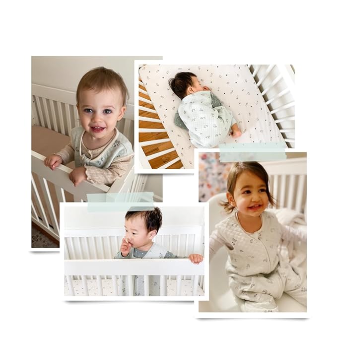 Tealbee DREAMSUIT: Toddler Sleep Sack with Feet 2T 3T - 0.8 TOG Lightweight Baby Wearable Blanket for Walkers - Rayon Made from Bamboo, Organic Cotton Sleeping Bag - Croissant