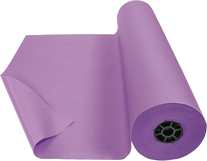 Colorations DSPU Dual Surface Paper Roll, Purple, 36" x 1000' (1 Roll)