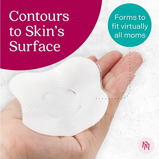 Nurse & Nourish 8-Pack Hydrogel Pads for Breastfeeding Soreness Support - Reusable, Easy-Apply Adjustable Soothing Gel - Nipple Shields for Breastfeeding Newborn