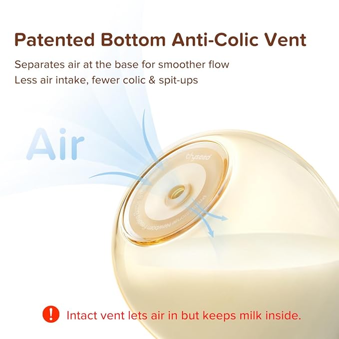 Thyseed PPSU Natural Anti-Colic Baby Bottles | Newborn Breast Like Nursing Bottle for Breastfed Babies with Nipple(3-7 Months),8oz,1pack