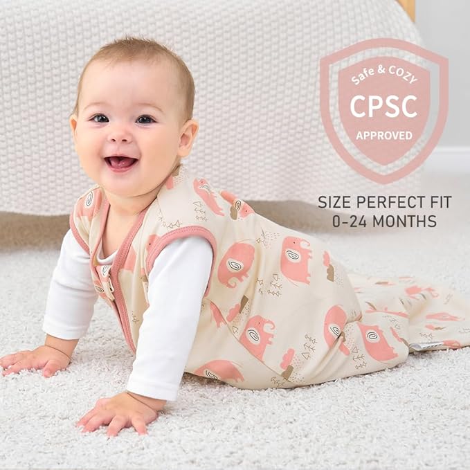 Yoofoss Baby Sleep Sack 18-24 Months Wearable Blanket for Babies 100% Organic Cotton 2-Way Zipper TOG 0.5 Toddler Sleeping Sack 3 Pack, Comfy Lightweight Sleep Sacks