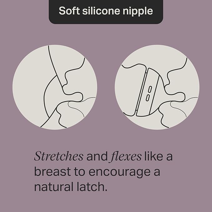 Tommee Tippee Advanced Anti-Colic 5 oz BPA Free Baby Bottles, Newborn 0+ Months, Slow Flow Breast-Like Nipple, Unique Design Keeps Air Away from Milk and Baby, Clear, Pack of 4