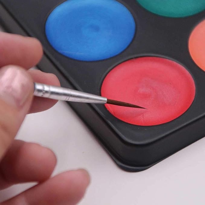 Maydear Face Painting Kit for Kids, 12 Colors Safe and Non-Toxic Large Water Based Face Body Paint - Pearl