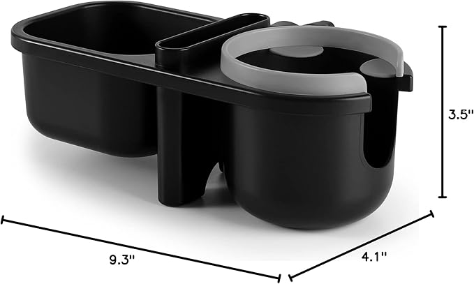 Accmor Stroller Cup Holder with Tray, Universal Cup Holder, Bike Bottle Holder, 360° Rotatable Large Caliber Drinks Holder for Stroller, Bike, Wheelchair, Walker