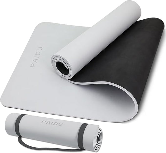 Yoga Mat Non Slip Anti-tear,extra thick-2/5 inch(10MM)High Resiliency Professional POE Yoga Mats for Women Men Kids,72"x24"inch,Workout, Yoga, Pilates and Floor Exercise, with Carrier Strap