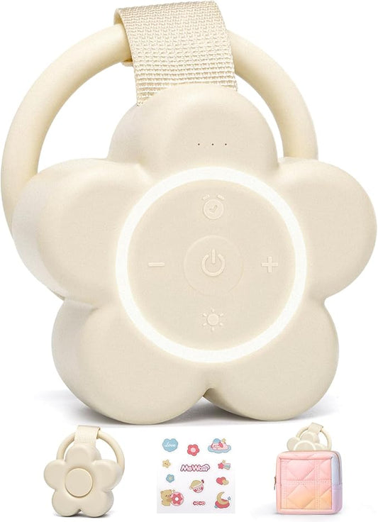 2025 Mom's Choice Awards | Portable White Noise Sound Machine Baby | 25 Soothing Sounds | Rechargeable Travel Sound Machine Baby with Night Light | Newborn Essentials | Nursery, Home, Sleep Aid