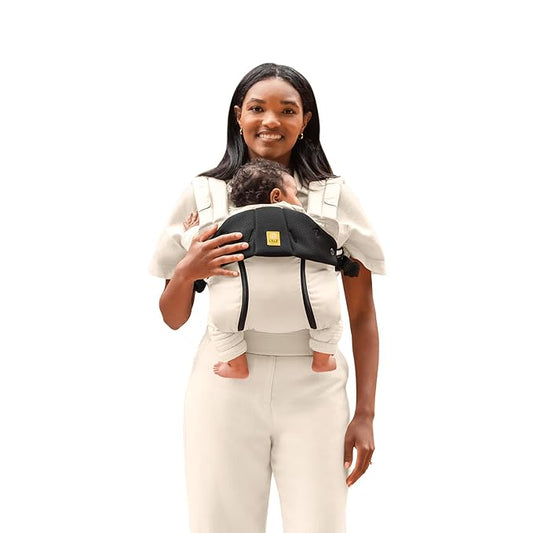 LÍLLÉbaby Complete All Seasons Ergonomic 6-in-1 Baby Carrier Infant to Toddler with Lumbar Support (7-45 Pounds), 360 Degree Baby Wearing & Multi-Position, Inward & Outward Facing (Moonbeam)