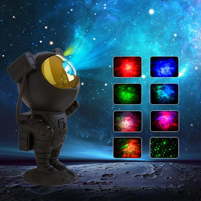 SFOUR Astronaut Galaxy Projector Night Light,Lights for Bedroom,Kids Room Decor Aesthetic, Adjustable Head Angle,Gift for Kids Adults Home Party Ceiling Decor,Christmas Gift