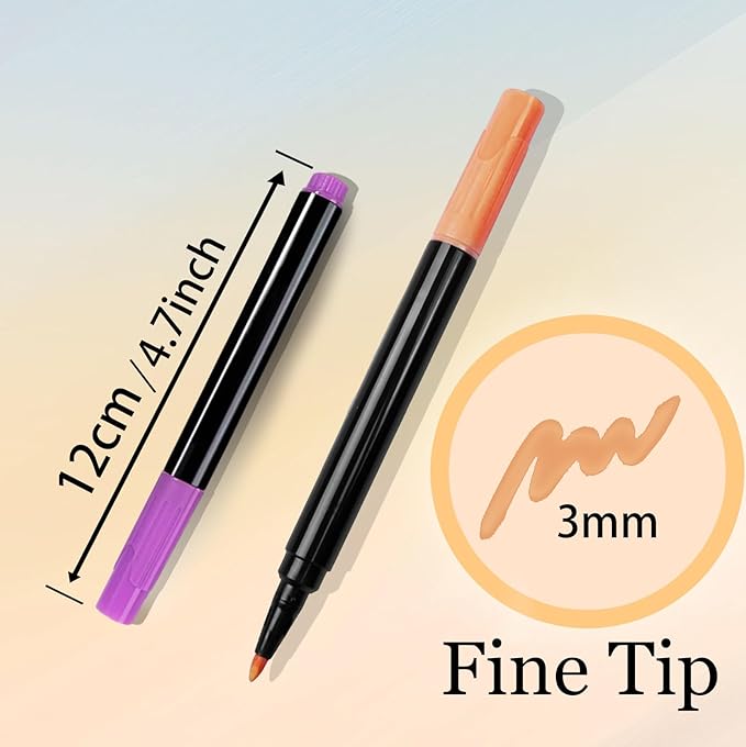 12-Color Markers for Doodle Glow,Neon Dry Erase Markers for Led Drawing Board, Non-Toxic Erasable Chalk Marker for Clear Acrylic Calendar, Mirror, Window, First Day Of School Sign