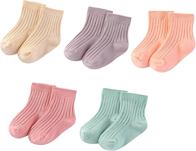 Newborn Baby Boy Girl Caps Mittens Socks Set Cotton Baby Essentials Accessories (Hats+Gloves+Socks)