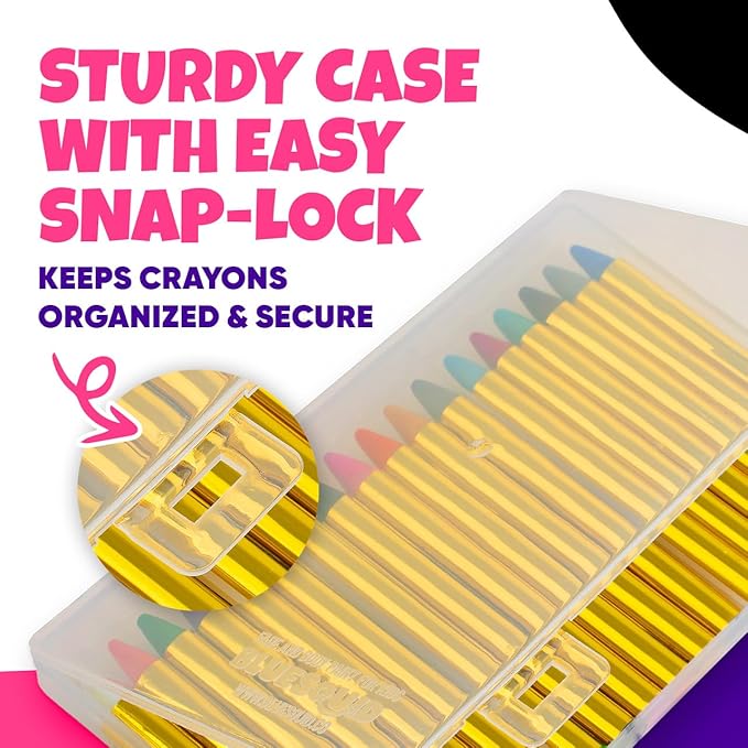 Blue Squid Face Paint Crayons for Kids - 18pcs XL Non-Toxic, Washable Body Paint Crayons - Our Face Painting Kit Makeup Sticks are Easy to Use, Safe for Sensitive Skin and Perfect for a Kids Party