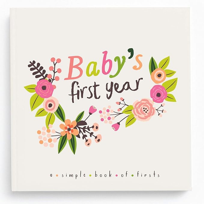 Lucy Darling Little Artist Baby Memory Book – First 5 Years Journal & Photo Album for Baby Girl, Unique Keepsake, Milestone Book, Memory Book for New Parents