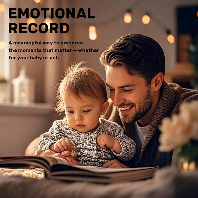 2-Pack Inkless Baby Hand and Footprint Kit with Mess-Free Ink Pad – Baby Safe Ink Pad for Hand, Foot & Paw Prints – Newborn Footprint & Paw Print Kit for Dogs and Cats – 8 Keepsake Art Cards