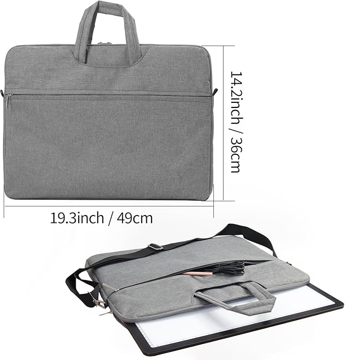 Zocelight Rechargeable A3 Tracing Light Box with Padded Case,Diamond Art Light Board with 4 Magnets,Wireless Light Pad for Diamond Painting,Ultra Bright Light Table for Drawing, Sketching(Black)