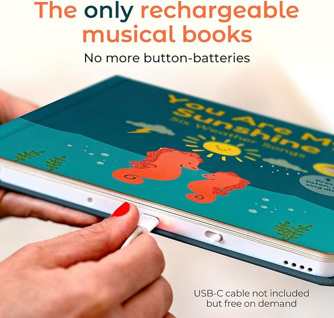 Cali's Books You are My Sunshine Nursery Rhymes | Interactive Sound Book | Musical Toys for Toddlers 1-3 | Sound Book for Babies and Toddlers | Interactive Baby Learning Toy.