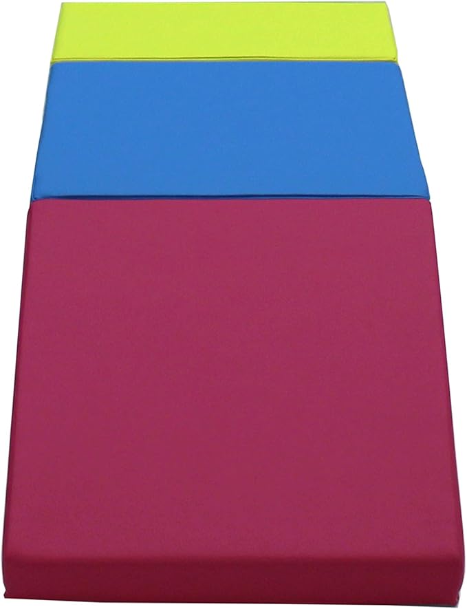 Factory Direct Partners - 11618-LMRS SoftScape Toddler Playtime Climber, Indoor Active Play Structure for Toddlers and Kids, Safe Soft Foam for Crawling and Sliding (3-Piece Set) - Lime/Raspberry