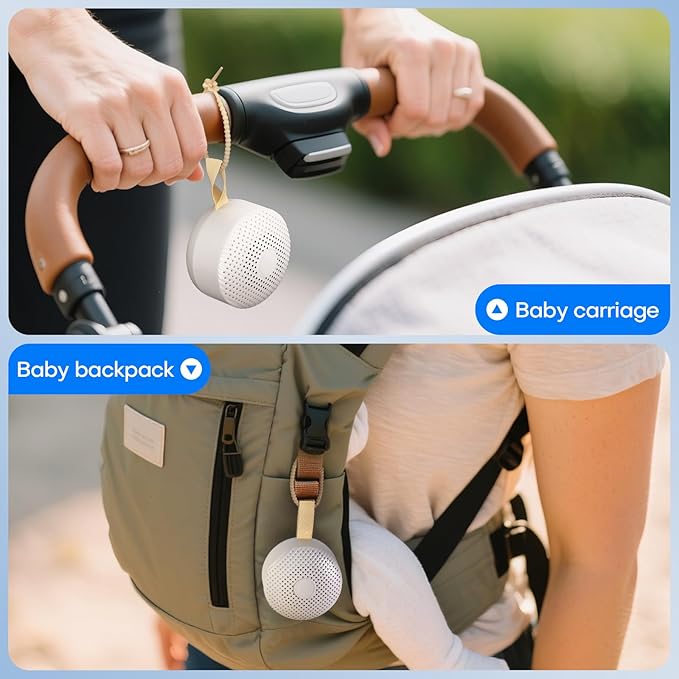 White Noise Sound Machine,buluoushen Sound Machine for Sleep with 24 Soothing Sounds,Sleep Sounds for Adults Baby Kids,Travel Sound Machine for Sleep,Mini and Portable