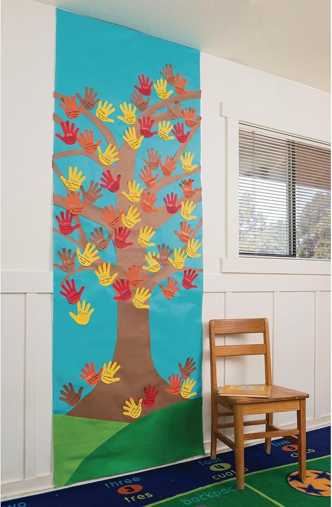 Colorations Arts and Crafts Paper Roll - 36" x 1000', Dark Blue , Dual Surface, Markers, Finger Paints, Painting, Watercolors, Acrylic Paints, Wall Art, Bulletin Board Paper, Kids Crafts