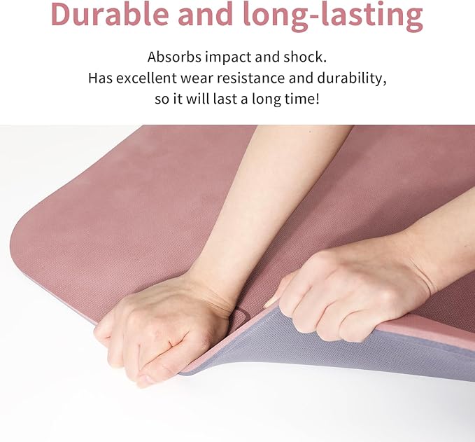 Yoga Mat Non Slip Anti-tear,extra thick-2/5 inch(10MM)High Resiliency Professional POE Yoga Mats for Women Men Kids,72"x24"inch,Workout, Yoga, Pilates and Floor Exercise, with Carrier Strap