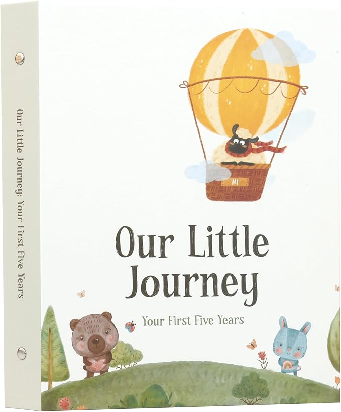 Baby Memory Book Keepsake | Minimalist First 5 Years Baby Book & Photo Album for Baby Boy or Girl| Gender Neutral Baby Journal Scrapbook for Milestones (Modern)