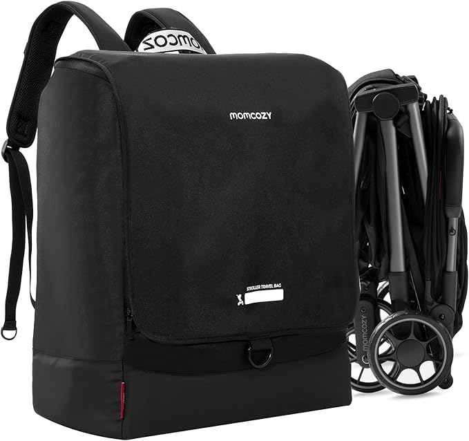Momcozy Stroller Travel Bag for Airplane | Suit ClickGo Stroller | Compatible with Strollers Folded Dimensions of 22.1 X 17.3 X 9.8 Inch | Fit Most Major Brand | Hand-held & Back-carrying