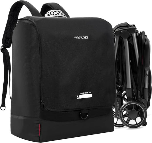 Momcozy Stroller Travel Bag for Airplane | Suit ClickGo Stroller | Compatible with Strollers Folded Dimensions of 22.1 X 17.3 X 9.8 Inch | Fit Most Major Brand | Hand-held & Back-carrying