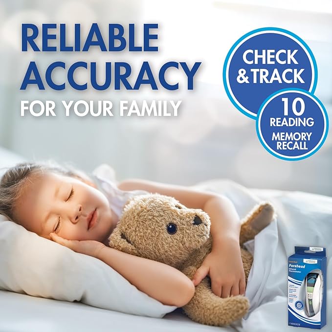 Veridian Handheld Fahrenheit/Celsius Non-Contact Thermometer Digital Display 09-349