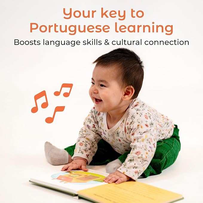 Cali's Books Brazilian Nursery Rhymes Book - Sound Books for Toddlers 1-3 Years Old - Interactive & Educational Music Toys for Bilingual Children with Lyrics & Translations - Musical Gifts for Kids