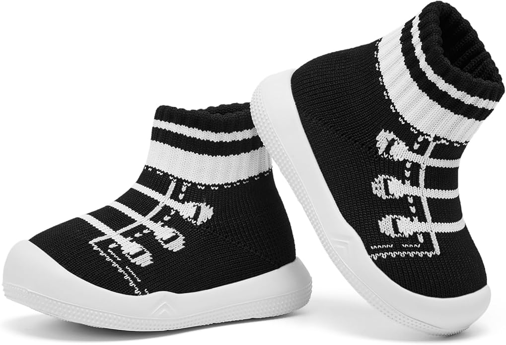 Engtoy Baby Shoes & Socks - Non-Slip Breathable Slippers with Soft Rubber Sole - Baby Boys & Girls Slip On Sneakers