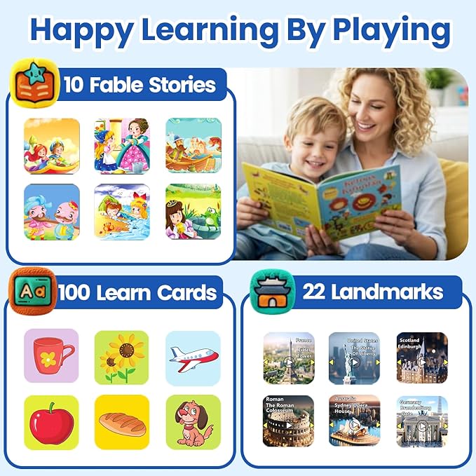 Waterproof Smart Watch for Kids Boys Ages 5-12 with 39 Games, HD Camera, Video, Music, Habit Tracking, Alarm, Pedometer, Kids Smart Watch Chrismars Birthday Gift for Boys Age 5 6 7 8(Blue)