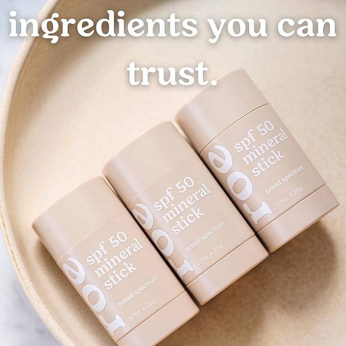 Roe Wellness- Baby Sunscreen Stick SPF 50 Roll-on Stick Clean Ingredients Zinc Oxide | Face & Body UVA & UVB Protection For Toddlers, Newborns