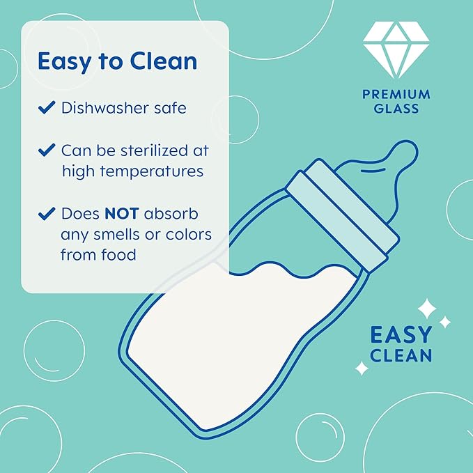 MAM Premium Glass Baby Bottles, Easy Switch Between Breast and Bottle, Feel Good Medium Flow, Newborn Essentials Must Have, 2+ Months, BPA Free, 9oz, Girl, 3 Pack