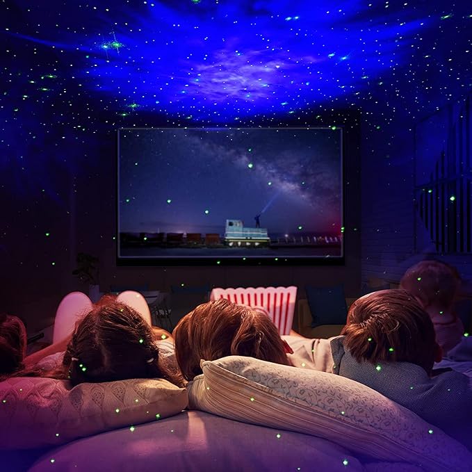 SFOUR Astronaut Galaxy Projector Night Light,Lights for Bedroom,Kids Room Decor Aesthetic, Adjustable Head Angle,Gift for Kids Adults Home Party Ceiling Decor,Christmas Gift