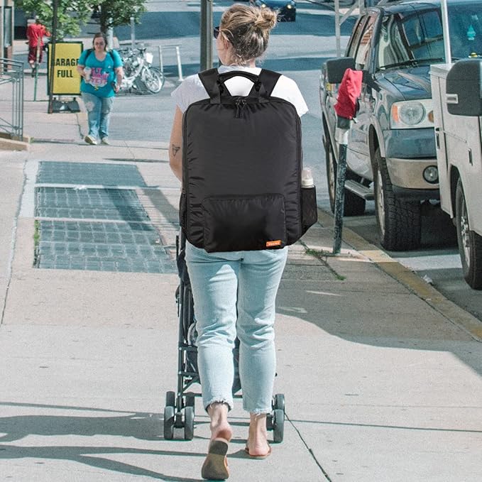 Mactso Stroller Travel Bag Compatible with GB Pockit and GB Pockit Air Plus All Terrain, Lightweight Stroller Travel Backpack for Airplane (Black, M)