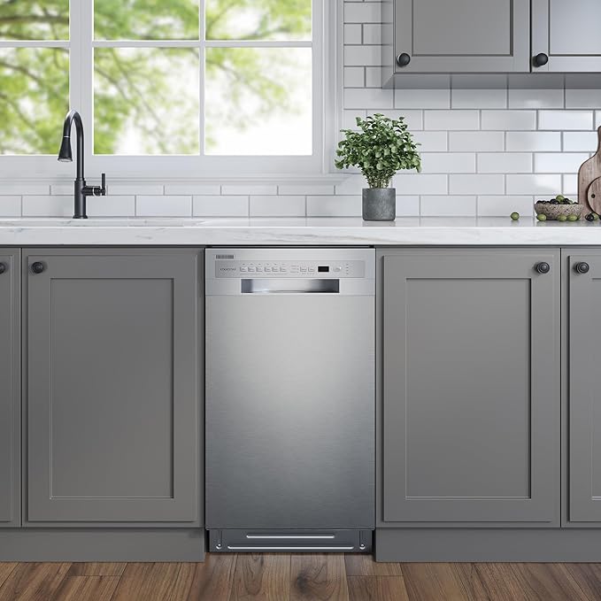 EdgeStar BIDW1802SS 18 Inch Wide 8 Place Setting Built-In Dishwasher