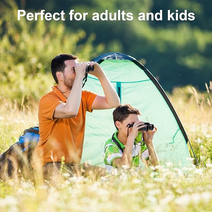 12X25 Mini Pocket Binoculars for Adults Kids, Small Compact Binoculars for Bird Watching, Opera Concert