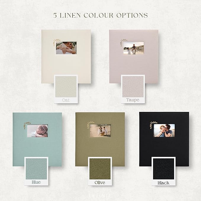 Premium Scrapbook Album – Acid-Free Photo Album with Writing Space – 100 Pages for Size 4x6 – Holds 500 Photos – Wedding, Baby, Travel & Family Memories