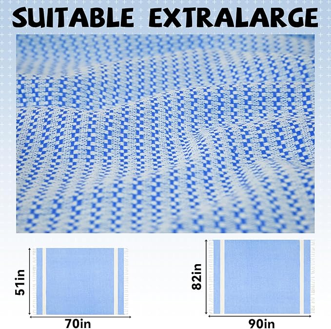 Giant Turkish Beach Blanket Pool Towel Absorbent Thin Extra Large Sand Free Quick Dry Oversized Cruise Ship Essentials Summer Vacation Accessories Must Haves Gear Stuff Gadget Hawaii Women Gift Coral