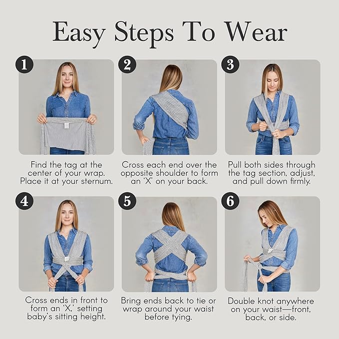 Solly Baby Wrap, Buttery-Soft Baby Carrier Newborn to Toddler 8-25 Lbs., Lightweight & Hands-Free Infant Sling Wrap, Breathable Summer Carrier, Baby Wearing & Postpartum Essential, New Mom Gift, Basil