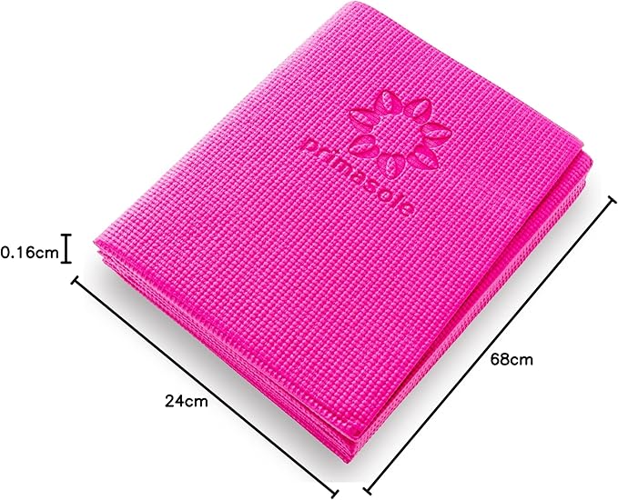 Folding Yoga Travel Pilates Mat Foldable Easy to Carry to Class Beach Park Tear resistant Travel Picnics 4mm Thick 9 Colors