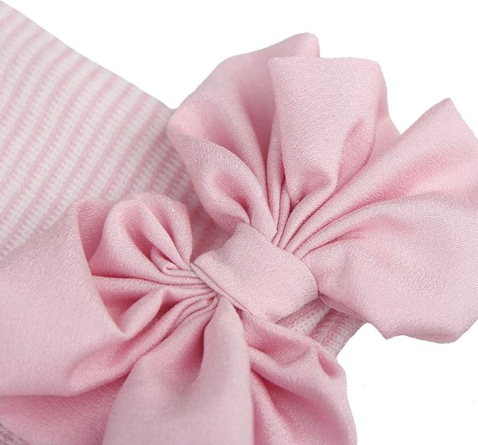 Baby Caps and Mittens Newborn Hospital Beanie Hats No Scratch Gloves Soft Babies Gift Set for Boys Girls