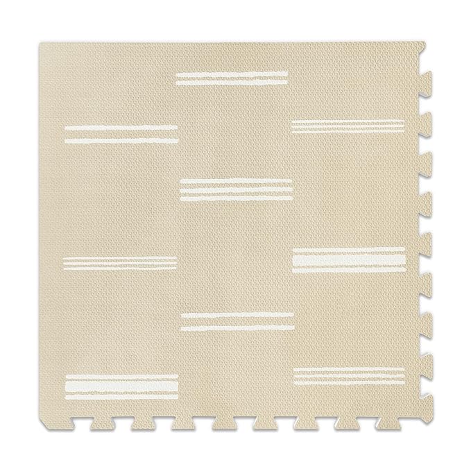 Lillefolk Baby Play Mat for Floor – 4x6ft Old White| Soft Non Toxic Premium EVA Foam Tiles for Tummy Time, Crawling & Playroom – Waterproof Interlocking Floor Mat for Babies & Toddlers (6 Tiles)